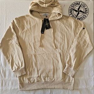 Stone Island Men's Tan Hoodie